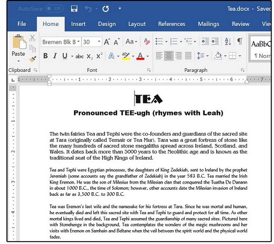نمونه‌ای از فایل PDF در Word