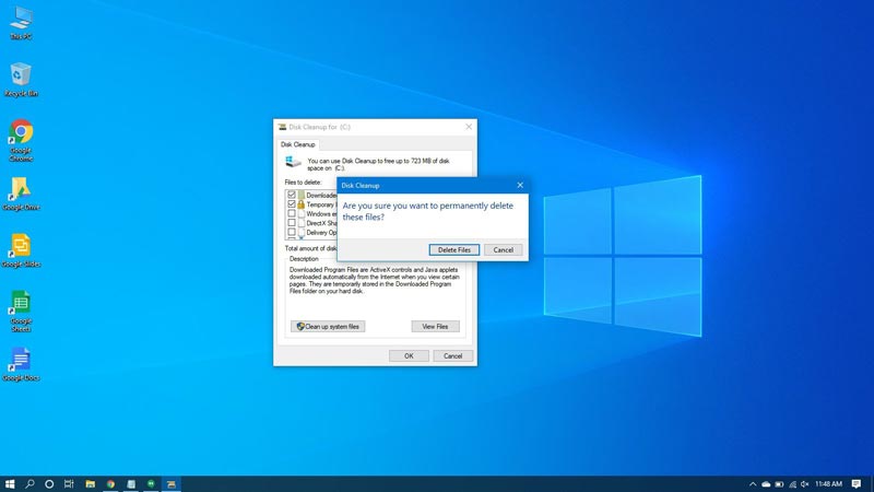 ابزار disk cleanup سایت cheyab.ir